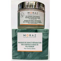 Moraz - Masque de soin et réparation des cheveux à base de Polygonum . Cheveux Secs et Abimés (350 ml)