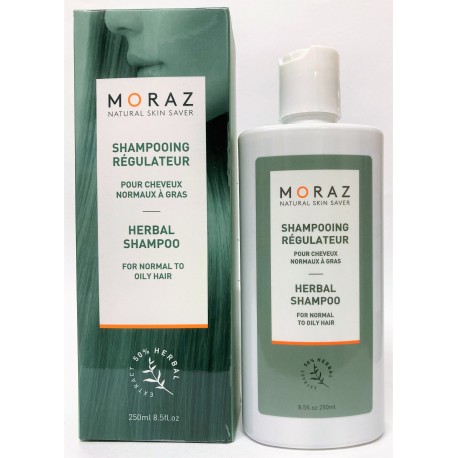 Moraz - Shampoing Régulateur . Cheveux normaux à gras (250 ml)