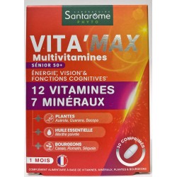 Santarôme - VITA'MAX Multivitamines Sénior 50+ (30 comprimés)
