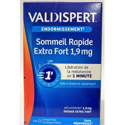 Valdispert - Endormissement Sommeil Rapide Extra Fort 1,9 mg (40 comprimés orodispersibles)