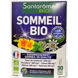 Santarome - SOMMEIL BIO . Endormissement Sommeil de qualité (30 gélules)