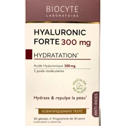 Biocyte - Hyaluronique forte 300 mg . Hydratation & Anti-rides (30 gélules)