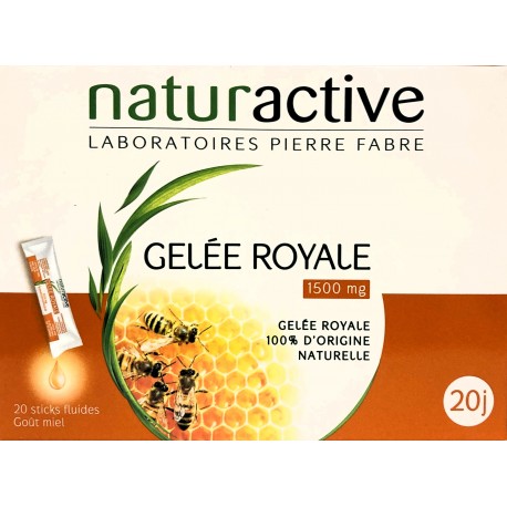 Naturactive -Gelée royale 1500 mg (20 sticks fluides)