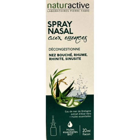 Naturactive - Spray nasal aux essences . Nez bouché , rhume, sinusite (20 ml)