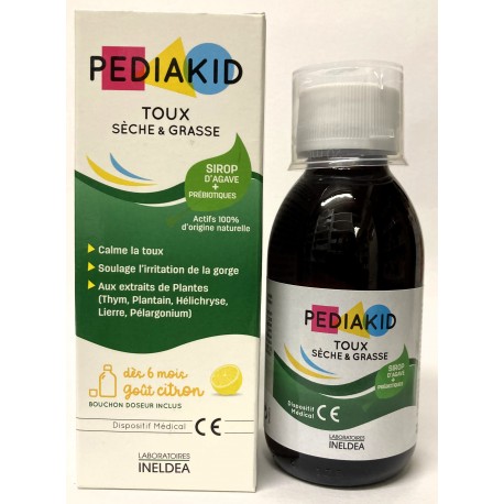 INELDEA - PEDIAKID Toux sèche et grasse (125 ml)
