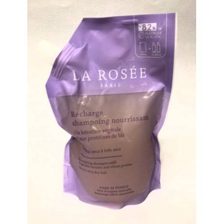 La Rosée - Recharge shampooing nourrissant à la kératine végétale et aux protéines de blé (400 ml)