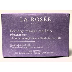 La Rosée - Recharge masque capillaire réparateur à la kératine végétale et à l'huile de coco BIO (200 ml)