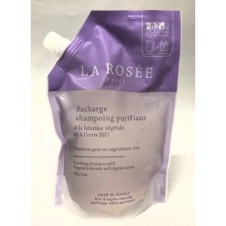 La Rosée - Recharge Shampoing purifiant à la kératine végétale et à l'ortie BIO (400 ml)