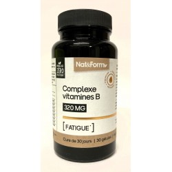 Nat&Form - Complexe vitamines B (320MG) . Fatigue & nervosité (30 gélules)