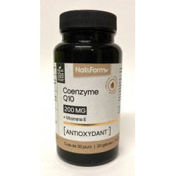 Nat&Form - Coenzyme Q10 (200MG) . Antioxydant (30 gélules)