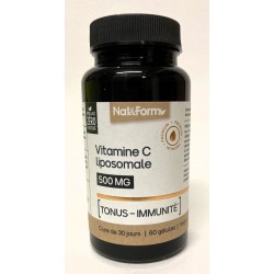 Nat&form - Vitamine C liposomale 500 MG . Tonus - Immunité (60 gélules)