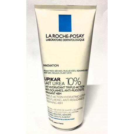 La Roche-Posay - Lipikar Lait UREA 10% Lait hydratant apaisant 48H . Corps (200 ml)