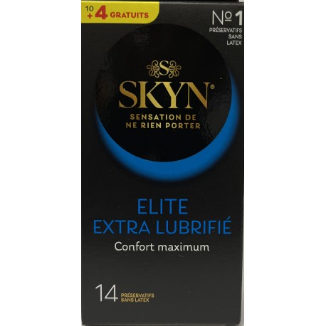 Manix - Préservatif SKYN ELITE Extra Lubrifié Confort maximum (10 + 4 gratuits)
