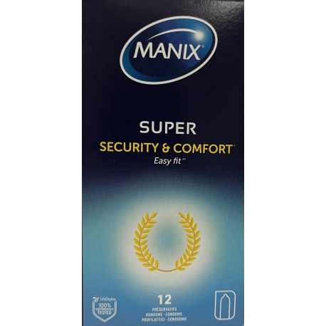 Manix - Préservatif SUPER Sécurity & Comfort (12 préservaifs)