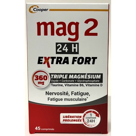 Forté Pharma - Mag2 24H EXTRA FORT (45 comprimés)