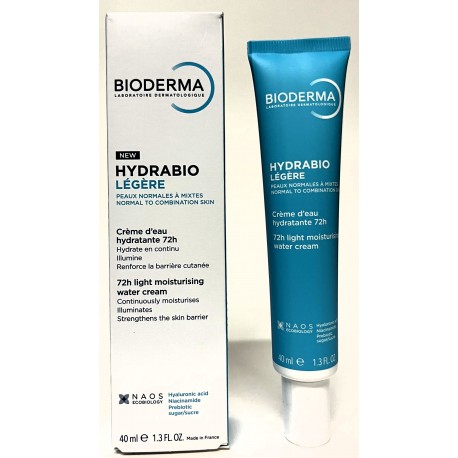 Bioderma - Hydrabio Légère . Crème d'eau hydratante 72h (40 ml)