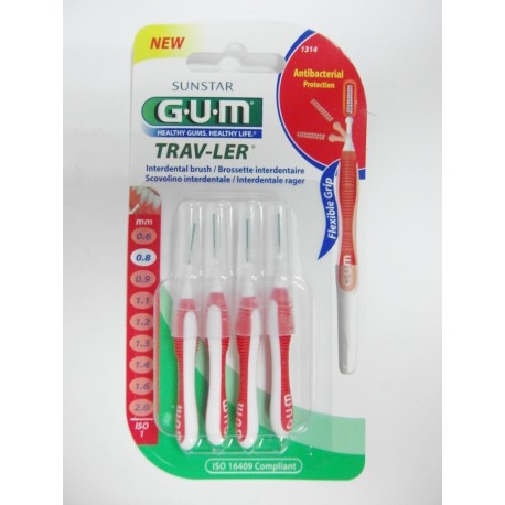 Butler - G-U-M TRAV-LER Brossette interdentaire (0.8 mm)