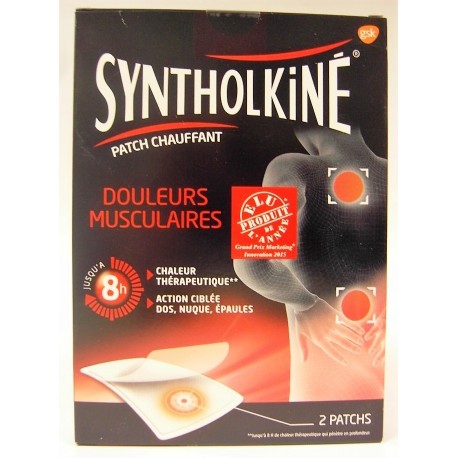 Syntholkiné - Patch chauffant Douleurs musculaires Action ciblée : dos, nuque, épaules