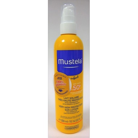 Mustela - Lait solaire très haute protection 50+ (Spray 300ml)