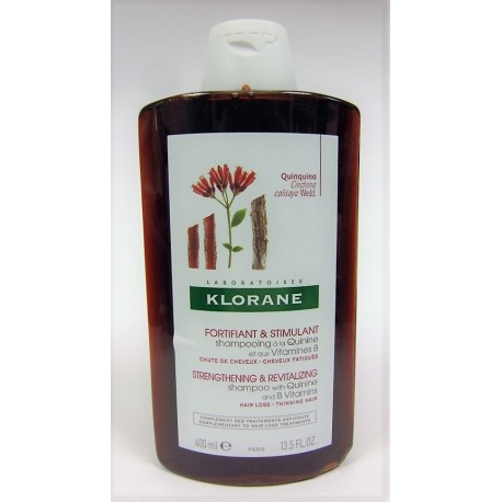 Klorane - Shampooing à la Quinine et aux vitamines B Fortifiant & Stimulant (400 ml)