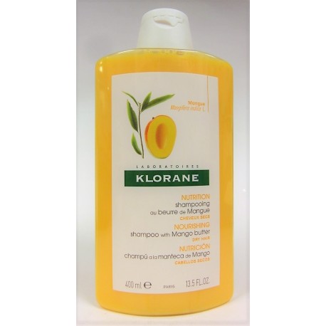 Klorane - Shampooing Traitant nutritif au beurre de Mangue (400 ml)