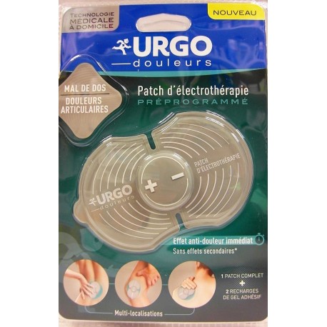 Urgo - Patch d'électrothérapie préprogrammé . Mal de dos - Douleurs articulaires