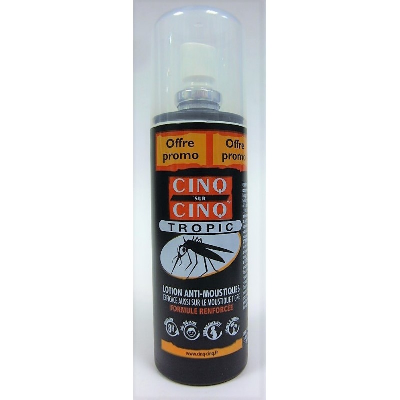 CINQ SUR CINQ Spray anti-moustiques 100ml - Pharmacie Prado Mermoz