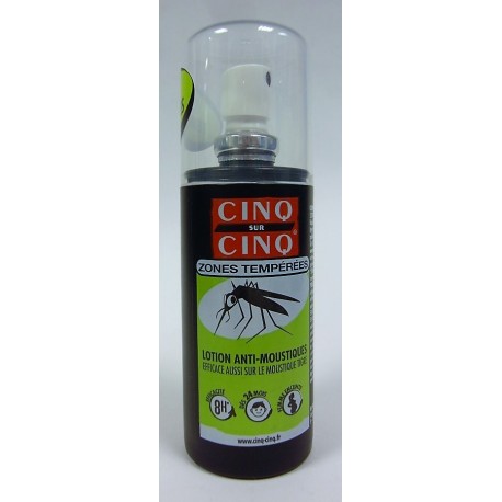 Cinq sur Cinq - Zones tempérées Lotion Anti-Moustiques 