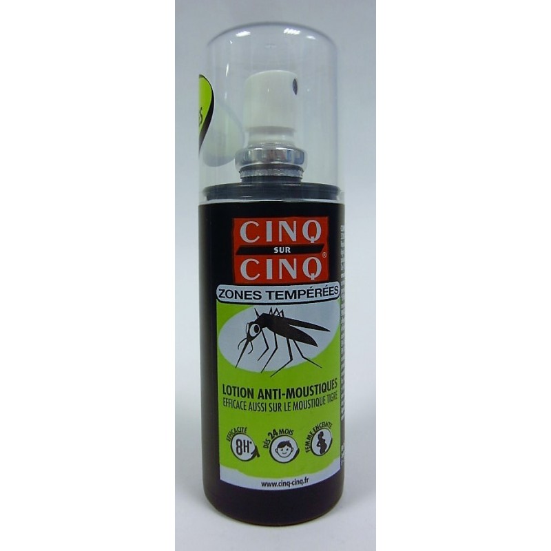 Cinq sur Cinq zones tempérées spray anti moustiques 100ml