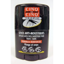 Cinq sur Cinq - Stick Anti-Moustiques "Tropic" Visage et corps