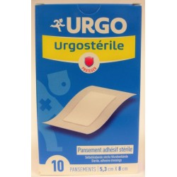 Urgo - Urgostérile . Pansement adhésif stérile 5,3 x8 cm (10 pansements)