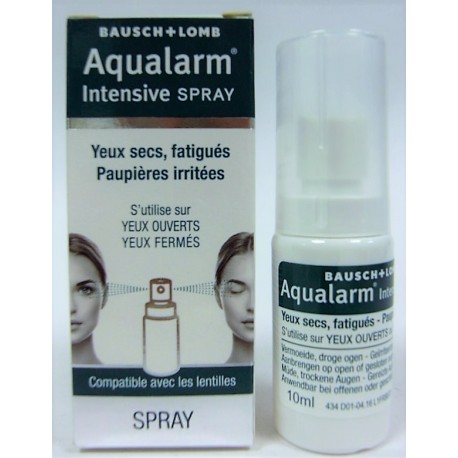 Aqualarm - Intensive Spray . Yeux secs, fatigués . Paupières irritées Aqualarm - Intensive Spray . Yeux secs, fatigués . Paupières irritées