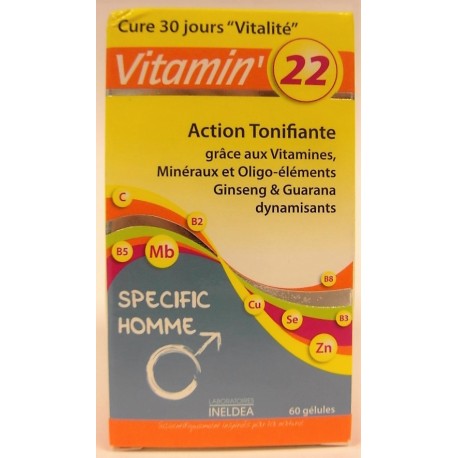 INELDEA - Vitamin'22 Action tonifiante Specific Homme