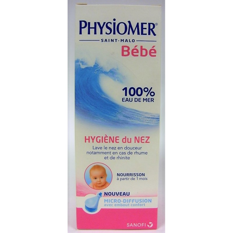 Physiomer Bébé Hygiène du nez - Spray eau de mer - Lavage nasal