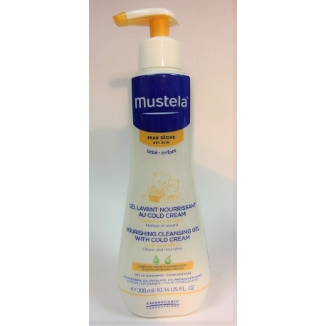 Mustela - Gel lavant nourrissant au cold cream Peau sèche (300 ml)