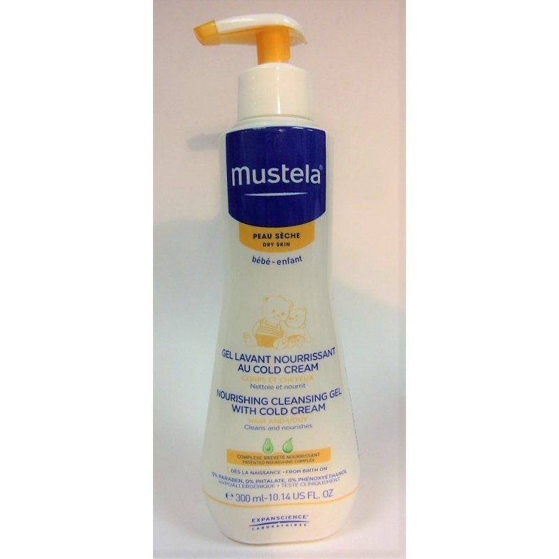 Mustela Gel Lavant Nourrissant Au Cold Cream Peau Seche 300 Ml