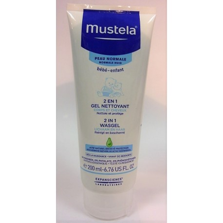 Mustela - 2 en 1 Cheveux et corps Gel nettoyant (200 ml)