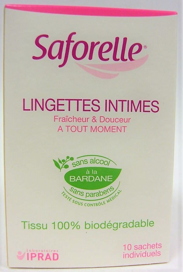 Saforelle Lingettes Intimes Jetables Pocket - 10 pièces