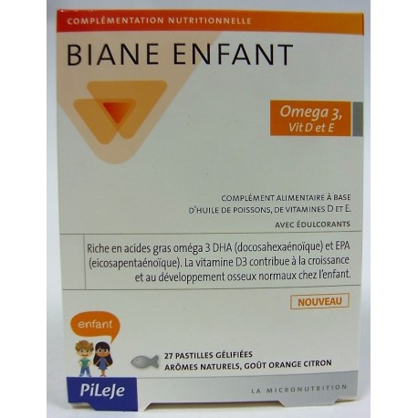 Pileje - Biane Enfant Omega 3, Vit D et E