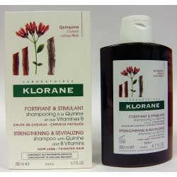 Klorane - Shampooing à la Quinine et aux vitamines B Fortifiant & Stimulant (200 ml)