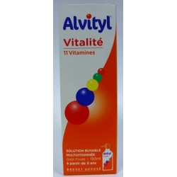 Alvityl - Vitalité 11 vitamines Solution buvable multivitaminée
