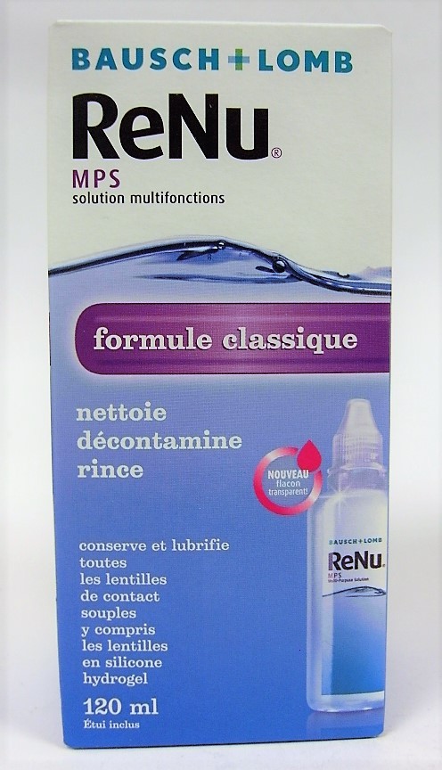 Renu MPS Solution unique pour lentilles de contact - 360 ml : :  Hygiène et Santé