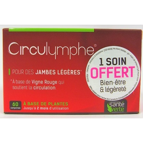 Santé verte - Circulymphe Pour des jambes légères (60 comprimés)