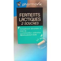 PharmaVie - Ferments lactiques 2 souches (30 gélules)