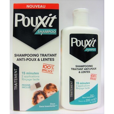 Pouxit - Shampooing traitant Anti-poux & Lentes 15 mn (200 ml)
