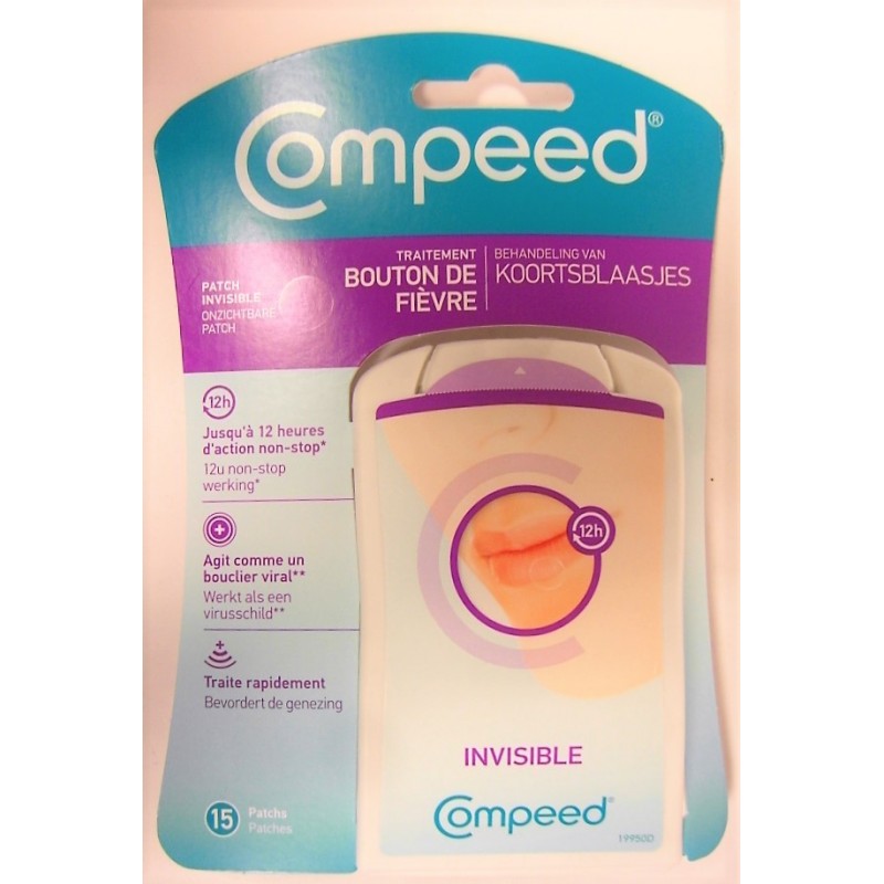 Compeed - traitement bouton de fièvre invisible (15) , trousse