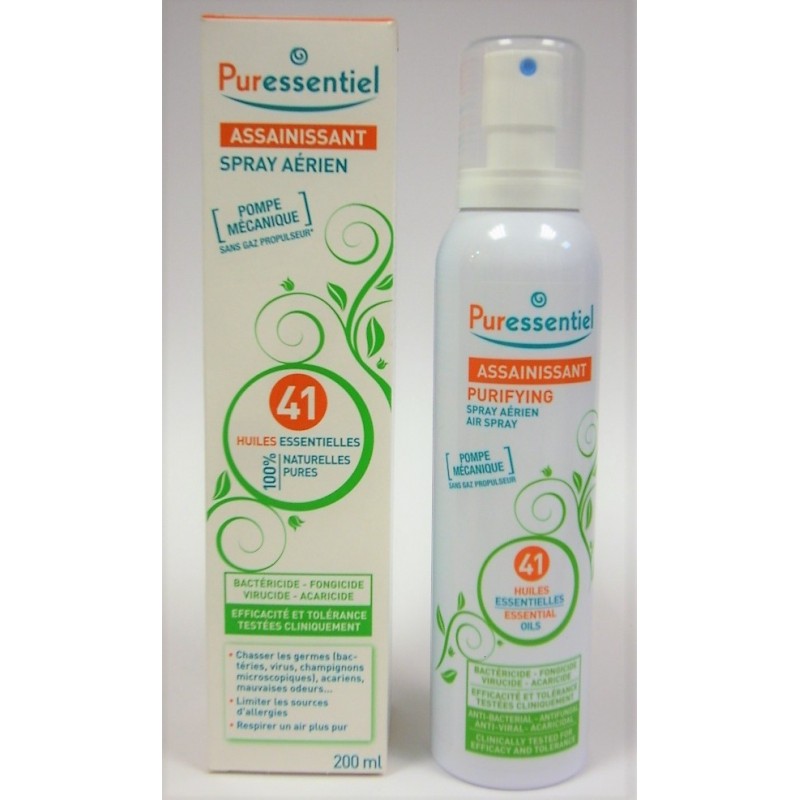 Puressentiel - assainissant spray aérien (200 ml) , vente d'huiles essentielles  Puressentiel