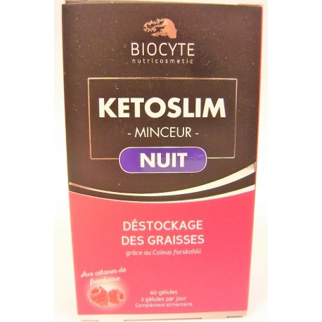 Biocyte - Kétoslim Minceur Nuit Déstockage des graisses (60 gélules)