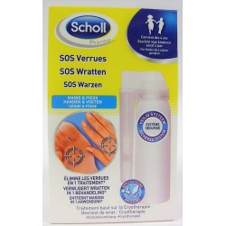 Scholl - SOS Verrues Elimine les verrues en 1 traitement Mains et Pieds