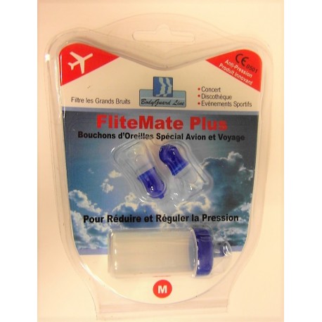 FliteMate Plus - Bouchons d'Oreilles Spécial Avion et Voyage (M)